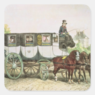 Entreprise generale des omnibus"; vierkante sticker