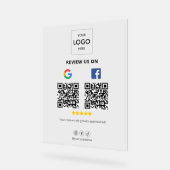Entreprise Google Facebook Revoir le code QR (Angle)