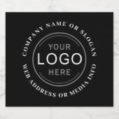 Entreprise Logo Marque moderne Étiquettes noirs (Étiquettes simples)