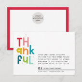 ENTREPRISE MERCI audacieux brillant amusant typogr (Devant / Derrière)