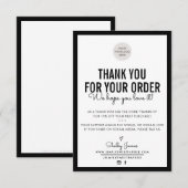 ENTREPRISE MERCI moderne ordre insérer noir clair (Devant / Derrière)