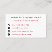 Entreprise Noël Carte de visite Gnome avec cadeau (Devant)