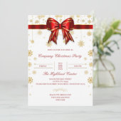 Entreprise Noël Fête Invitation Email Entreprise (Debout devant)