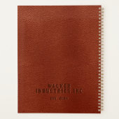 Entreprise personnalisée Embossée Cuir végétal Bro (Dos)