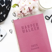 Entreprise personnalisée Embossée Cuir végétal ros