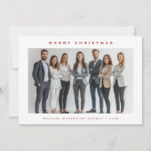 Entreprise Photo Cartes de Noël Avec logo (Devant)