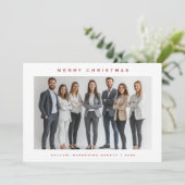 Entreprise Photo Cartes de Noël Avec logo (Debout devant)