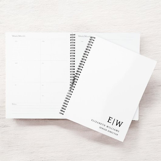 Entreprise Professionnelle Blanc Monogramme initia