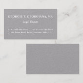 Entreprise, respectable et humble Carte de visite (Devant / Derrière)