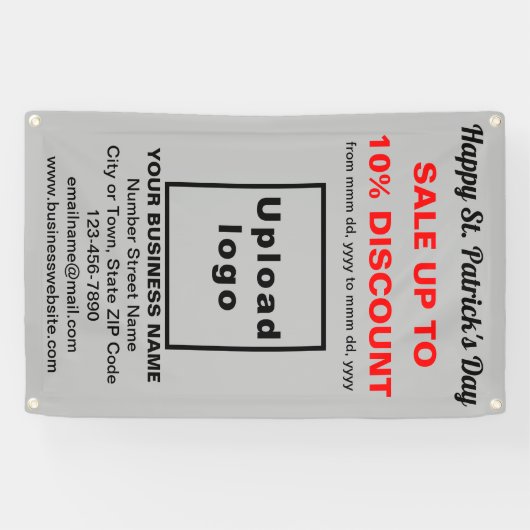 Entreprise Saint Patrick Vente sur Bannière Grise (Horizontal)