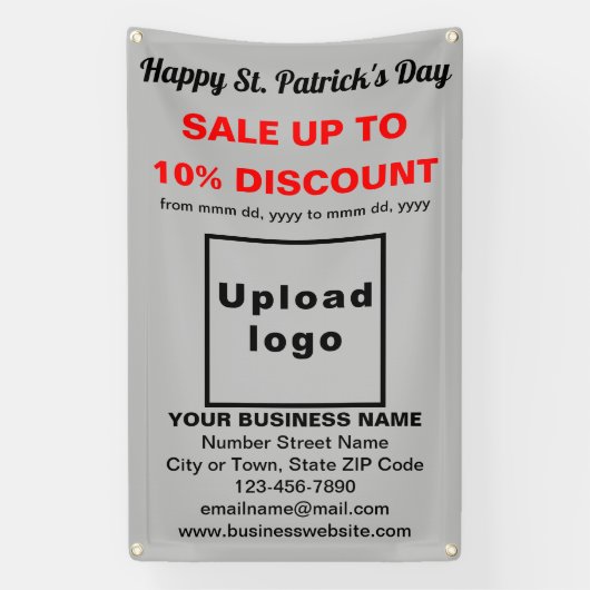 Entreprise Saint Patrick Vente sur Bannière Grise (Verticale)