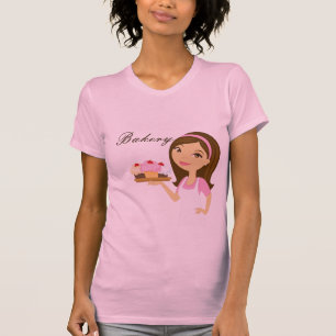 Entreprise T-Shirt Boulangerie Brunette Baker Cake