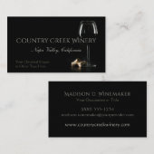 Entreprise vinicole / carte de visite de barman (Devant / Derrière)
