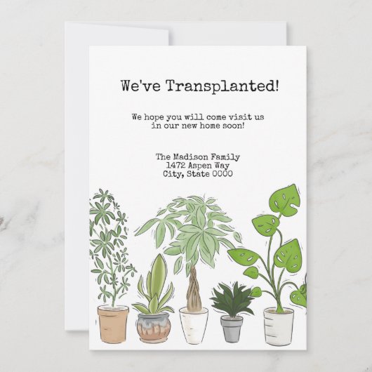 Entreprises Changement d'adresse Invitation (Devant)