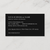 Entreprises de moto magasins Carte de visite de mo (Dos)