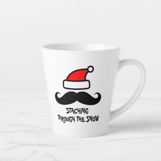 Entrer dans la neige drôle tlatte mug (Droite)