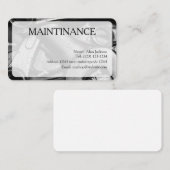 ENTRETIEN Carte de visite modifiable (Devant / Derrière)