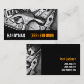 Entretien, Construction, Carte de visite Handyman (Devant / Derrière)