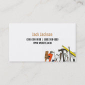 Entretien, construction, Carte de visite Handyman (Dos)
