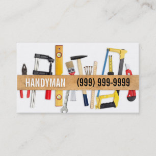 Entretien, construction, Carte de visite Handyman