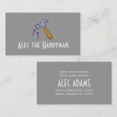 Entretien, Construction, Carte de visite Handyman (Devant / Derrière)