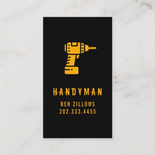 Entretien, Construction, Carte de visite Handyman (Devant)