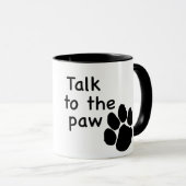 Entretien dans la tasse de patte (Devant droit)