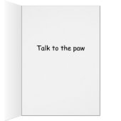 Entretien de Goldendoodle à la carte de patte (Intérieur (Droit))