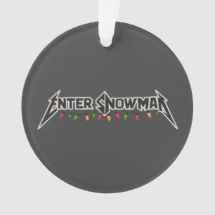 Entrez Bonhomme de neige Noël Rocker Hiver Rock Mé