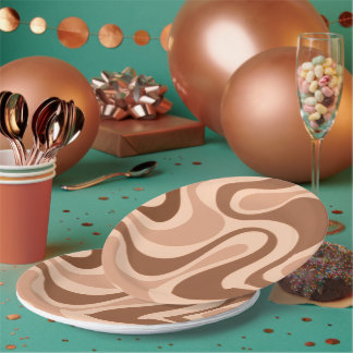 "Entrez dans le rythme" Assiette en carton