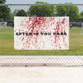 Entrez si vous osez décorer la bannière (En situation)