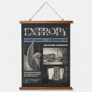 Entropie - Brutalistisch ontwerp Hangend Wandkleed
