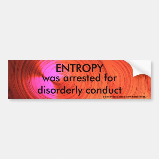 ENTROPY - bumpersticker (Voorkant)