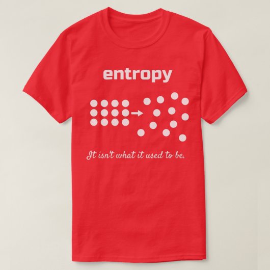 Entropy Het is 27t wat het vroeger was T-shirt (Design voorkant)