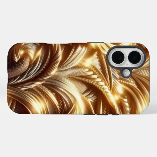 Entwined Gold Case-Mate iPhone Case (Achterkant (horizontaal))