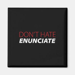 Enunciate Fun ASL Gebarentaal Lip Lezen Doof A Magneet