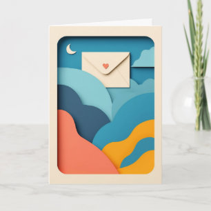 Envelop Hart Hemel Kaart