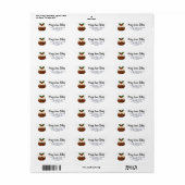 envelop RETOURADRES kerstpudding Etiket (Full Sheet)