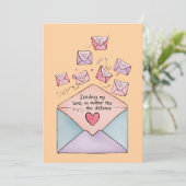 Envelop van de liefde Kaart (Staand voorkant)