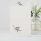 Envelope Insert Enclosure Card- Dark Academia Informatiekaartje (Staand voorkant)