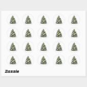 ENVELOPE SEAL STICKER : ARBRE DE NOËL (Feuille)