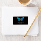 ENVELOPE SEAL STICKER : BLEU BUTTERFLY (En situation)