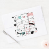 ENVELOPE SEAL STICKER : HAPPY CAT'S (Envelop)