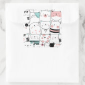 ENVELOPE SEAL STICKER : HAPPY CAT'S (Tas)
