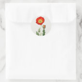 ENVELOPE SEAL STICKER : MERCI : POPPY (Sac)