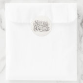 ENVELOPE SEAL STICKER :  MERRY CHRISTMAS (Tas)