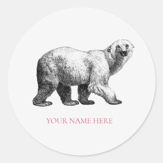 ENVELOPE SEAL STICKER :  POLAR BEER (Voorkant)