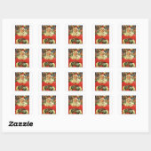 ENVELOPE ZEGEL  : OUDE KERST : Kerstman (Vel)