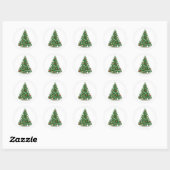ENVELOPE ZEGEL STICKER: KERSTBOOM (Vel)
