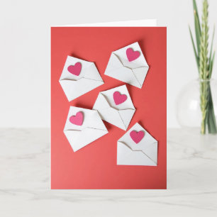 Envelopes du cœur Carte d'amour